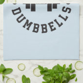 Doughnoten en paraplu's - Carbs - Funny Workout Theedoek (Gevouwen)