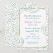 Doughnoten en Snoep Sprinkles Baby Shower Kaart (Voorkant / Achterkant)