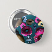 Doughnoten en Speelgoed Robot 03 Button (Voorkant /achterkant)
