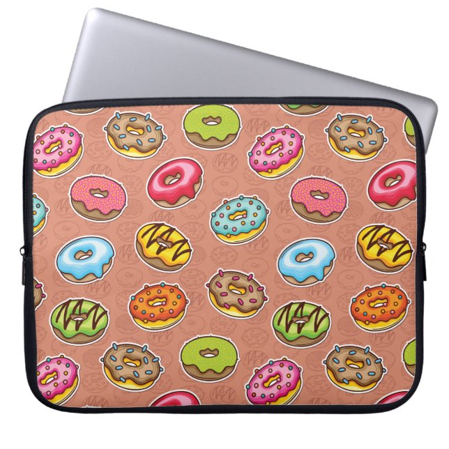 Doughnoten Laptop Sleeve (Voorkant)