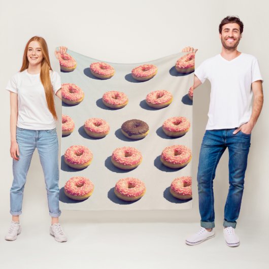 Doughnoten van een groep fleece deken (In situ)