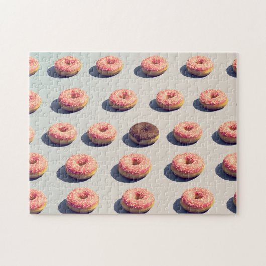 Doughnoten van een groep legpuzzel (Horizontaal)