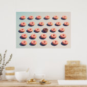 Doughnoten van een groep poster (Keuken)