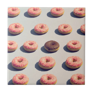 Doughnoten van een groep tegeltje