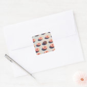 Doughnoten van een groep vierkante sticker (Envelop)