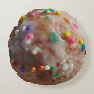 Doughnotengat met sproeiers met mooi glazuur rond kussen
