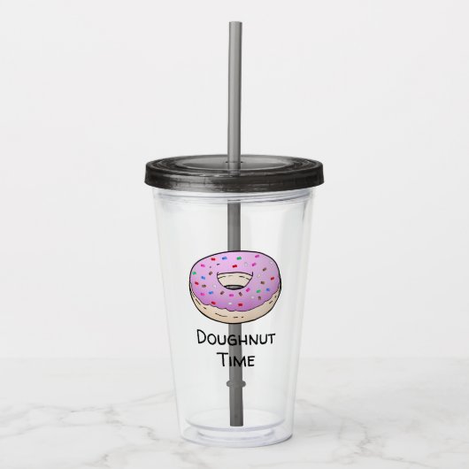 Doughnut Acrylaat Tumbler Acryl Drinkbeker (Voorkant)