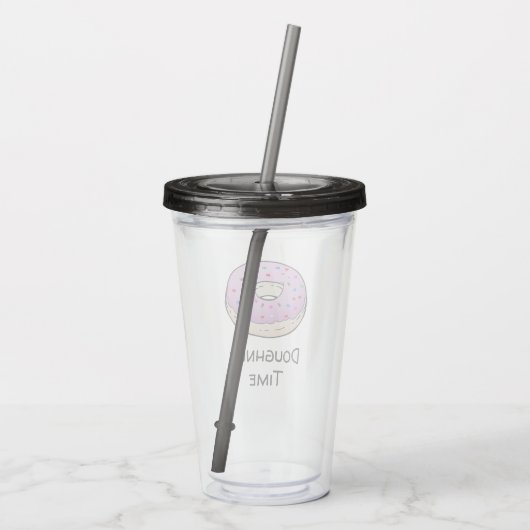Doughnut Acryltumbler Acryl Drinkbeker (Achterkant)