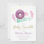 Doughnut Baby Sprinkle Kleurrijk Kaart (Voorkant)