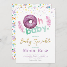 Doughnut Baby Sprinkle Kleurrijk Kaart