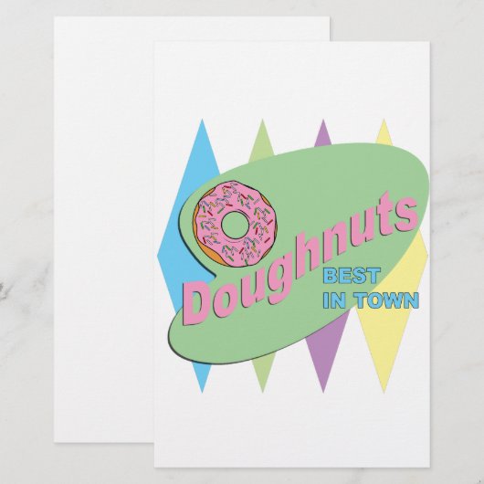 doughnut briefpapier (Voorkant / Achterkant)