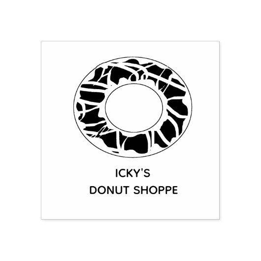 Doughnut Business Art Stamp Rubberstempel (Afrduk)