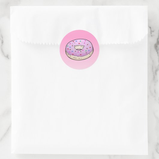 Doughnut Classic Round Sticker (Tas)