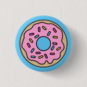 Doughnut Cute Badge Pin Button (Voorkant)