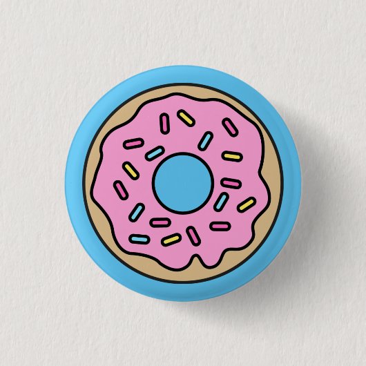 Doughnut Cute Badge Pin Button (Voorkant)
