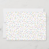 Doughnut Donut Grow op Invite Birthday Sprinkles Kaart (Achterkant)