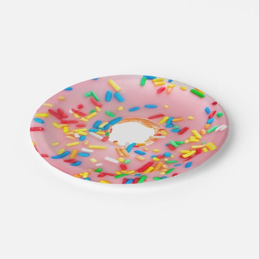 Doughnut - Donut Papieren Bordje (Gekanteld)