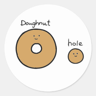 Doughnut en baby ronde sticker