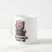 Doughnut Judge Me Schattigee koffie Mok voor koffi (Voorkant links)