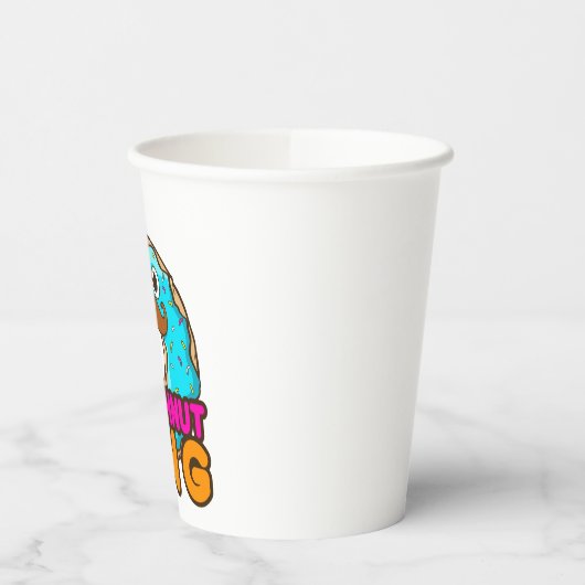 Doughnut King Donut Lover Mannen Boys Papieren Bekers (Links)