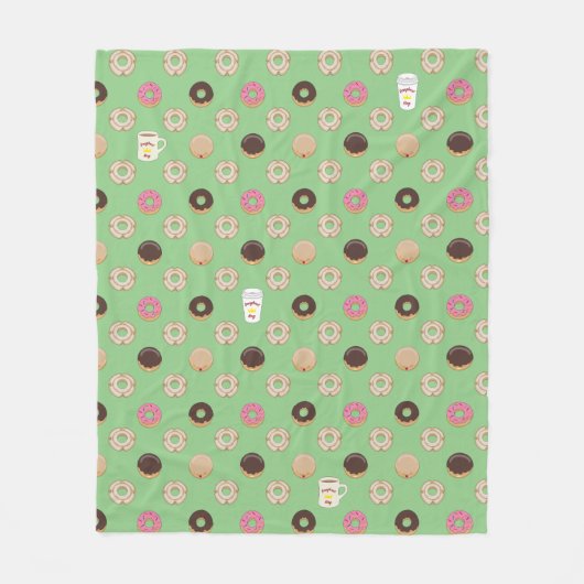 Doughnut King Fleece Deken (Voorkant)
