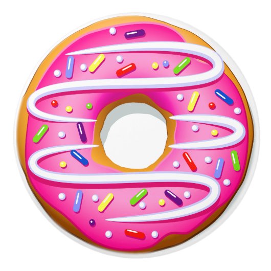 doughnut ladeknop keramische knop (Voorkant)