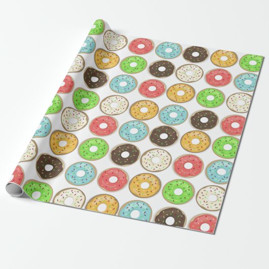 Doughnut-pakpapier Cadeaupapier (Uitgerold)