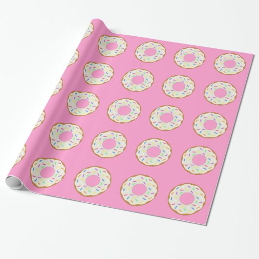 Doughnut-pakpapier Cadeaupapier (Uitgerold)