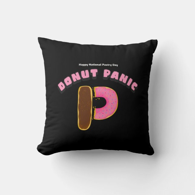 Doughnut Panic Kussen (Voorkant)