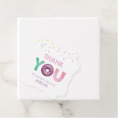 Doughnut Party Gepersonaliseerd Dank u Bedankjes Labels (In situ)