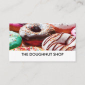 Doughnut Shop Afbeelding Business Visitekaartje (Voorkant)