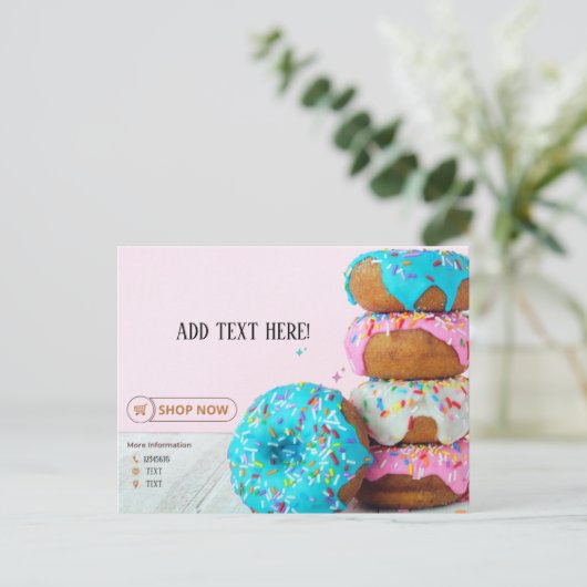 DOUGHNUT SHOP Bedankt voor je kaarten (Staand voorkant)