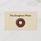 Doughnut Shop Design Visitekaartje (Achterkant)
