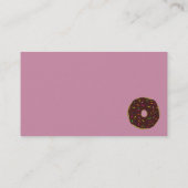 Doughnut Sprinkles Sweet Pink Chocolate Frosted Visitekaartje (Achterkant)