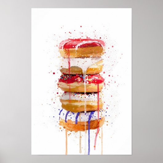 Doughnut Stapel Poster (Voorkant)
