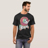 Doughnut Unicorn Magic Sprinkle pasteert piraat sh T-shirt (Voorkant volledig)