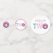 Doughnut verjaardag gepersonaliseerd confetti (Voorkanten)