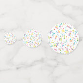 Doughnut verjaardag gepersonaliseerd confetti (Achterkanten)