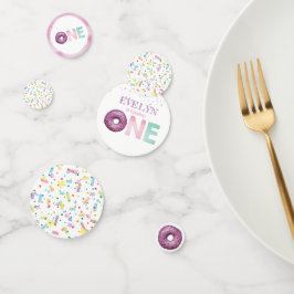 Doughnut verjaardag gepersonaliseerd confetti