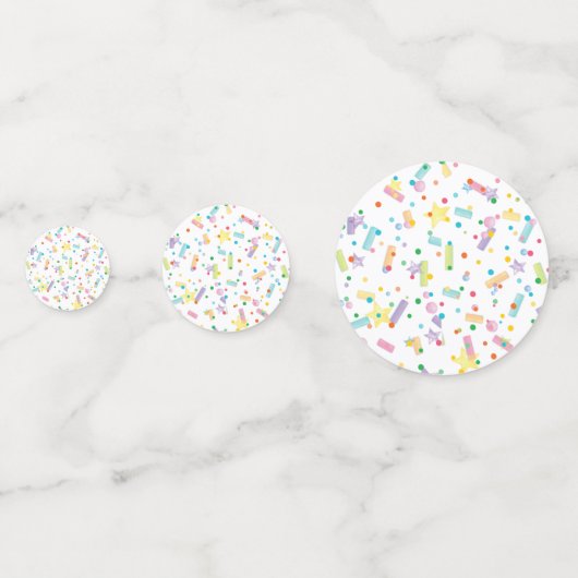 Doughnut verjaardag gepersonaliseerd confetti (Achterkanten)
