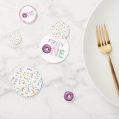 Doughnut verjaardag gepersonaliseerd confetti (Groep)