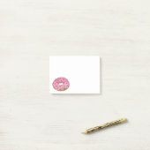 Doughnut w/Sprinkles Breakfast Food Donut Post-it Post-it® Notes (Op bureau)