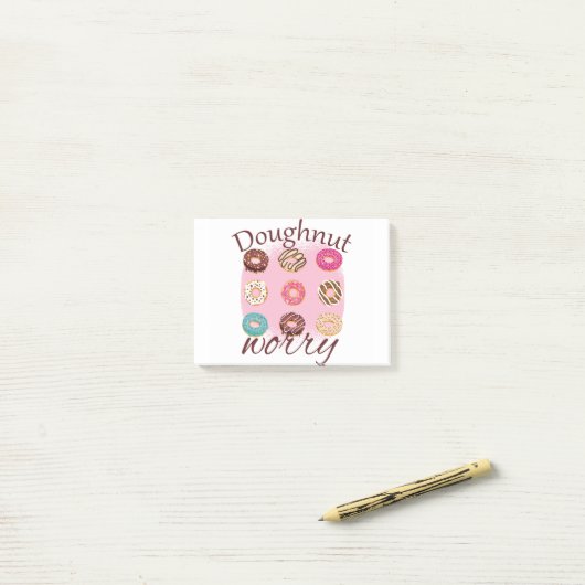 Doughnut Worry Post-it® Notes (Op bureau)