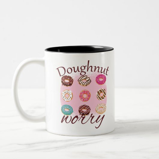 Doughnut Worry Tweekleurige Koffiemok (Links)