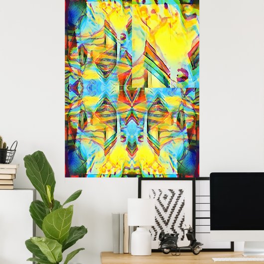 Doughnuts Full of Demons Poster (Thuiskantoor)