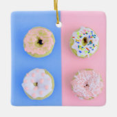 Doughnuts pastel keramisch ornament (Voorkant)