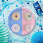 Doughnuts pastel papieren bordje (Feest)
