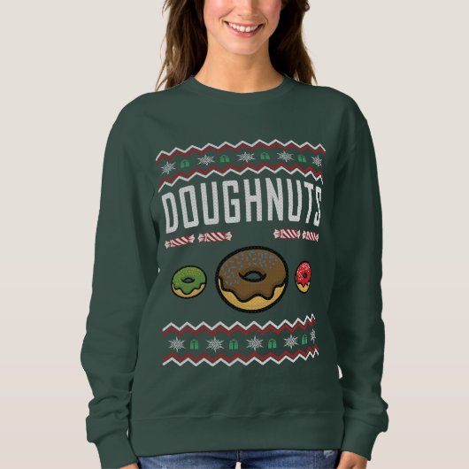 Doughnuts Ugly KerstSweater Trui (Voorkant)