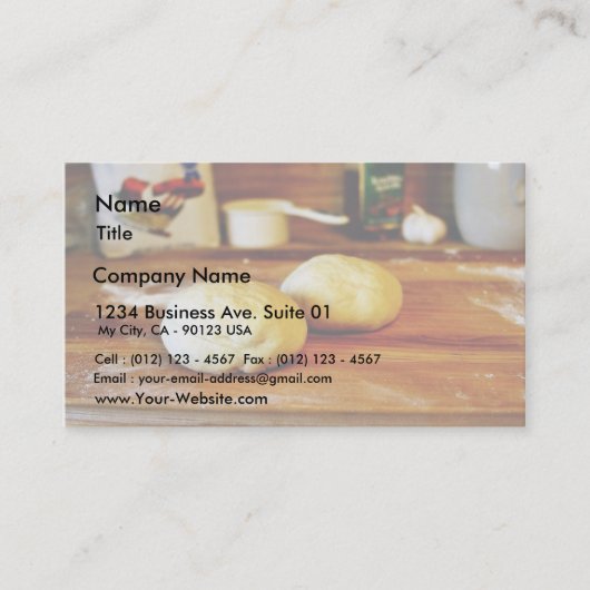 Doughs voor Pizza Visitekaartje (Voorkant)