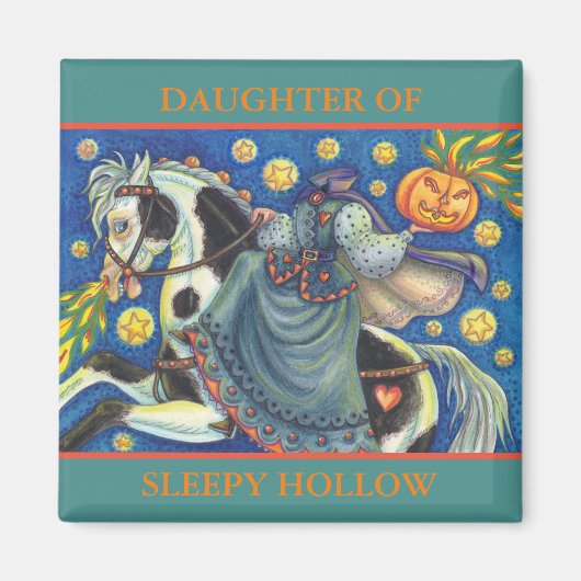 DOUGHTER VAN SLEEPY HOLLOW HALLOWEEN MAGNET Square (Voorkant)
